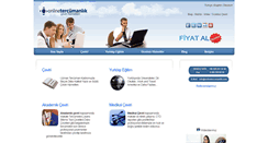 Desktop Screenshot of onlinetercumanlik.com